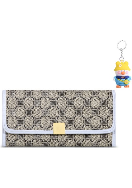 Bayan Clutch Cüzdan Kadın Uzun Fermuarlı Büyük Kapasiteli Cüzdan Cep Telefonu Çantası (Yurt Dışından)