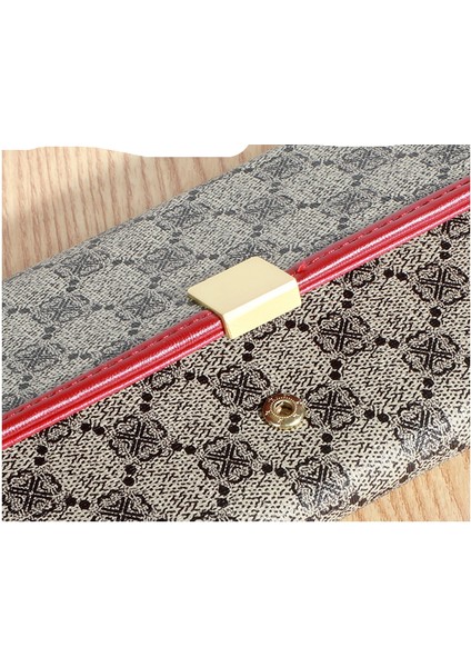 Bayan Clutch Cüzdan Kadın Uzun Fermuarlı Büyük Kapasiteli Cüzdan Cep Telefonu Çantası (Yurt Dışından)
