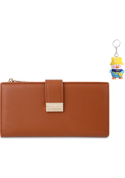 Manyetik Toka Kadın Cüzdan Depolama Cüzdanı Çoklu Kart Yuvası Kart Tutucu (Yurt Dışından)