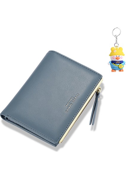 Cüzdan Bayanlar Kısa Çoklu Kart Yuvası Cüzdan Fermuarlı Çanta Bayanlar Kart Tutucu (Yurt Dışından)