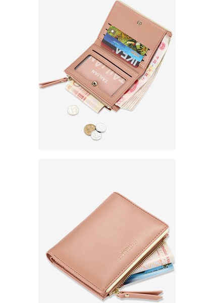 Cüzdan Bayanlar Kısa Çoklu Kart Yuvası Cüzdan Fermuarlı Çanta Bayanlar Kart Tutucu (Yurt Dışından) fiyatları