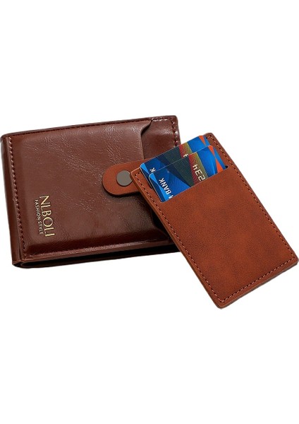 Çok Kart Yuvası Erkek Cüzdanı Kısa Iki Katlı Iş Cüzdanı Harici Kart Cüzdanı Basit (Yurt Dışından) fırsatları