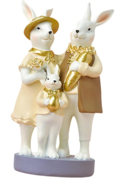 Veranda, Balkon, Dekoru Için Pastoral Aile Heykeli Çok Işlevli (Yurt Dışından)