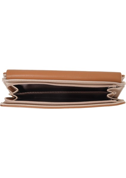 Bayanlar Uzun Cüzdan Basit Büyük Kapasiteli Üç Katlı Clutch Çoklu Kart Yuvası Cüzdan (Yurt Dışından)