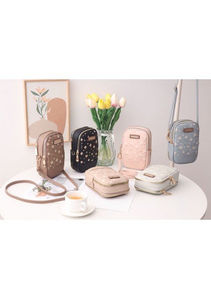 Cep Telefonu Çantası Seyahat Crossbody Küçük Sırt Çantası Kart Tutucu (Yurt Dışından)