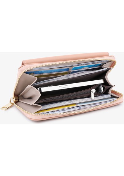 Moda Fermuarlı Kadın Cüzdan Büyük Kapasiteli Çok Fonksiyonlu Cep Telefonu Çantası (Yurt Dışından) modelleri