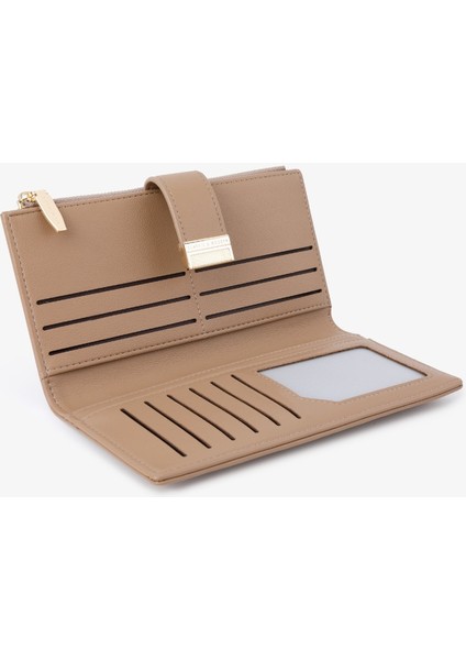 Manyetik Toka Kadın Cüzdan Depolama Cüzdanı Çoklu Kart Yuvası Kart Tutucu (Yurt Dışından) modelleri