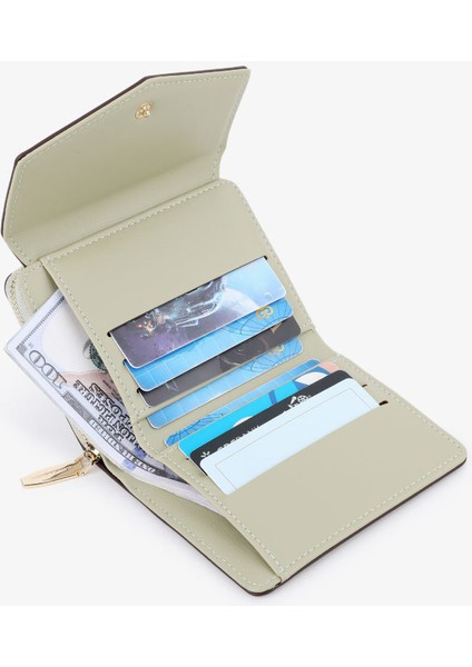 Çoklu Kart Yuvası Para Cüzdanı Bayanlar Kısa Katlanır Kart Tutucu Cüzdan (Yurt Dışından) modelleri