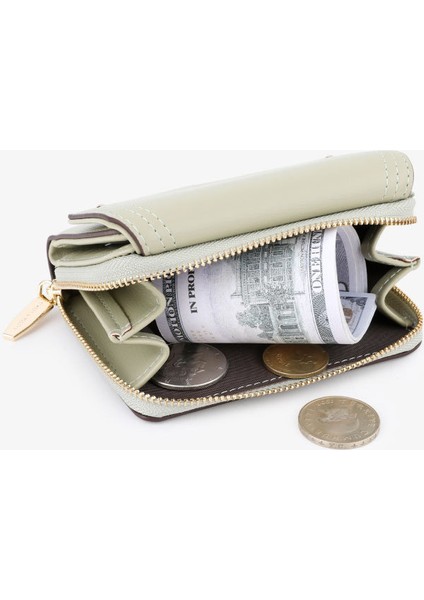 Çoklu Kart Yuvası Para Cüzdanı Bayanlar Kısa Katlanır Kart Tutucu Cüzdan (Yurt Dışından) fırsatları