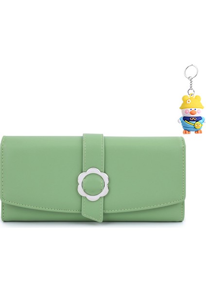 Büyük Üç Katlı Uzun Kadın Cüzdan Moda Uzun Cüzdan Kart Tutucu (Yurt Dışından)