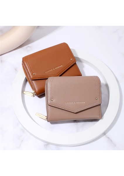 Çoklu Kart Yuvası Para Cüzdanı Bayanlar Kısa Katlanır Kart Tutucu Cüzdan (Yurt Dışından) fiyatları