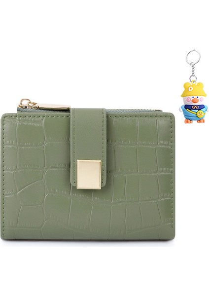 Cüzdan Kadın Kısa Manyetik Toka Para Cüzdan Çoklu Kart Yuvası Kart Tutucu (Yurt Dışından)