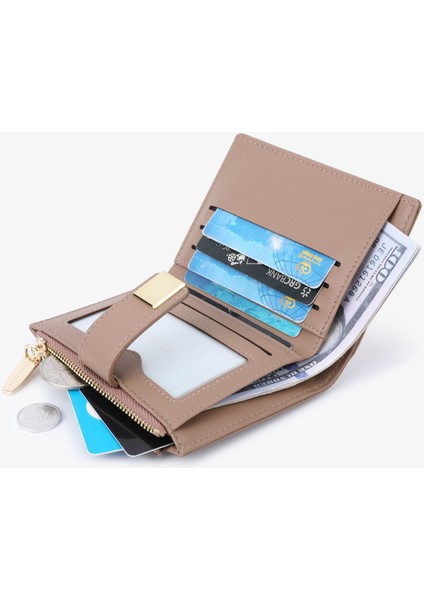 Cüzdan Kadın Kısa Manyetik Toka Para Cüzdan Çoklu Kart Yuvası Kart Tutucu (Yurt Dışından) fırsatları