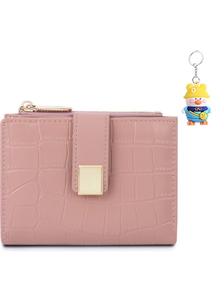 Cüzdan Kadın Kısa Manyetik Toka Para Cüzdan Çoklu Kart Yuvası Kart Tutucu (Yurt Dışından)