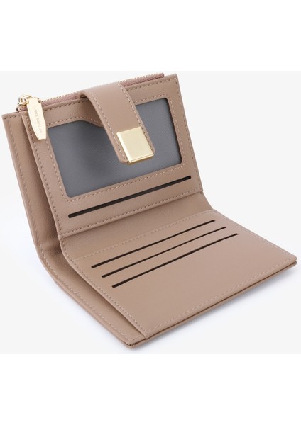 Cüzdan Kadın Kısa Manyetik Toka Para Cüzdan Çoklu Kart Yuvası Kart Tutucu (Yurt Dışından) modelleri