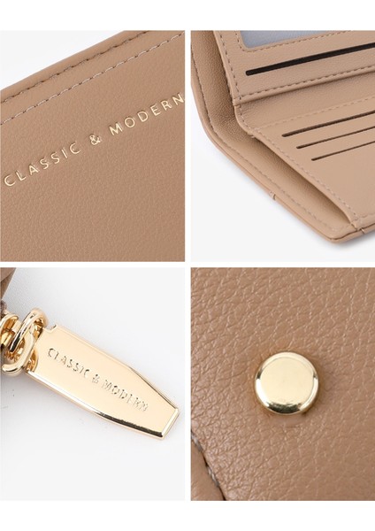 Kısa Kadın Depolama Cüzdanı Madeni Para Cüzdanı Çoklu Kart Yuvası Kart Tutucu (Yurt Dışından) indirimleri