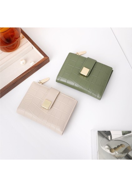 Cüzdan Kadın Kısa Manyetik Toka Para Cüzdan Çoklu Kart Yuvası Kart Tutucu (Yurt Dışından) fiyatları