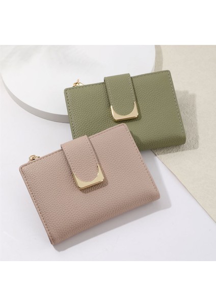 Küçük Cüzdan Bayanlar Kısa Fermuarlı Moda Para Cüzdan Çoklu Kart Yuvası Kart Tutucu (Yurt Dışından) fiyatları
