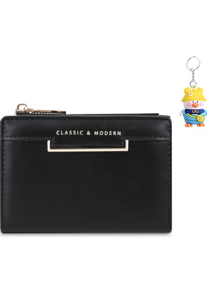 Moda Cüzdan Kız Cüzdanı Kısa Çok Yönlü Para Cüzdanı Kart Tutucu (Yurt Dışından)