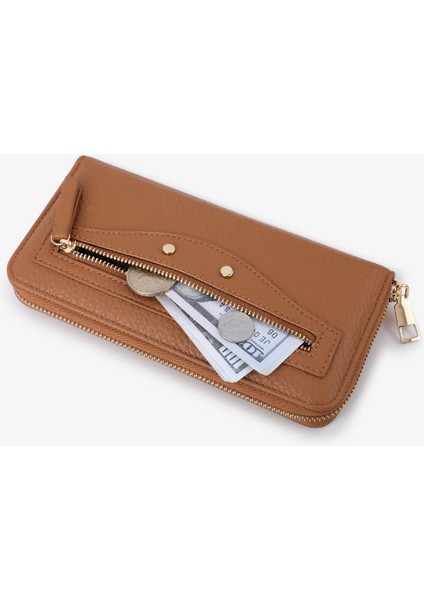 Fermuarlı Kadın Uzun Cüzdan Kadın Moda Madeni Para Cüzdanı Çoklu Kart Yuvası Kart Tutucu (Yurt Dışından) fırsatları