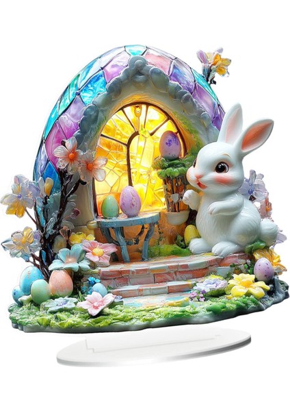 Paskalya Tavşanı Dekorasyon Su Geçirmez Dekoratif (Yurt Dışından) indirimleri