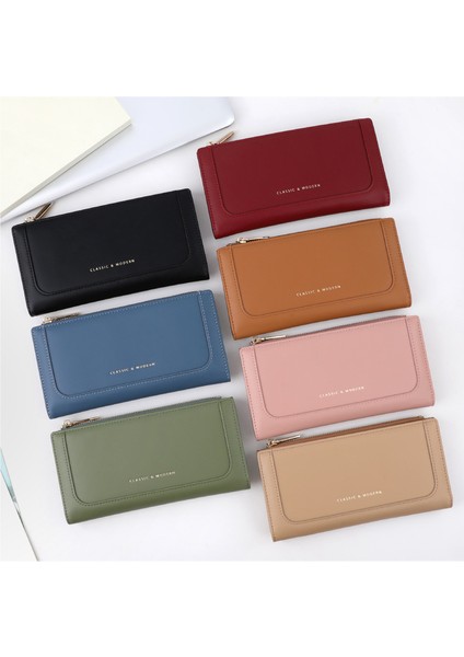 Moda Uzun Büyük Kapasiteli Kadın Cüzdan Kızlar Kart Tutucu Küçük Para Cüzdanı (Yurt Dışından) fiyatları