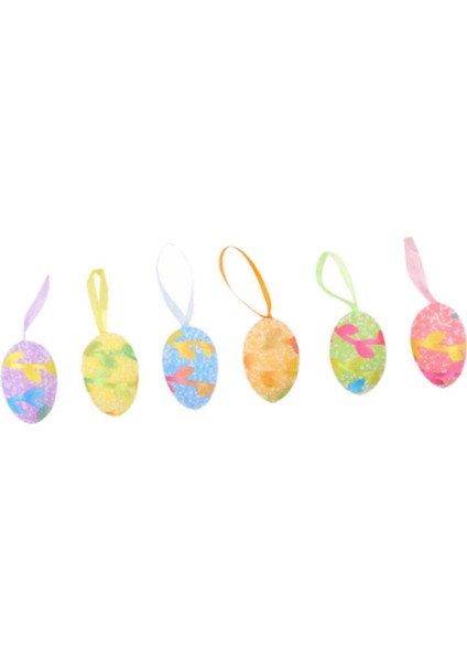 6pcs Paskalya Yumurta Asma Süsler Paskalya Dekoru Dıy Crafts Tree Sundurma Renkli Vines (Yurt Dışından) modelleri