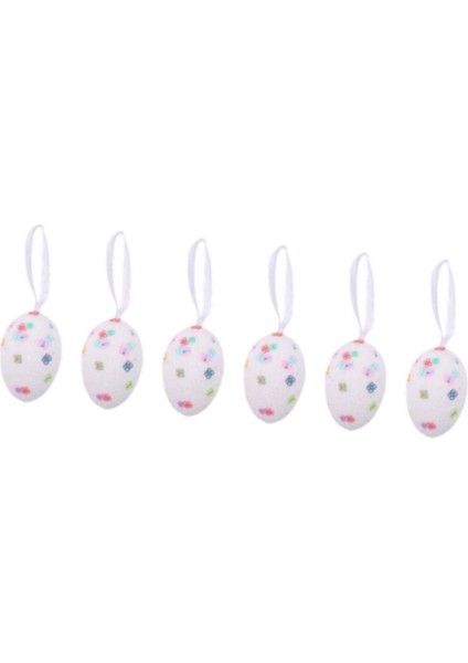 6pcs Paskalya Yumurta Asma Süsler Dıy Crafts Tree Sundurma Beyaz Için Paskalya Dekoru (Yurt Dışından) fiyatları