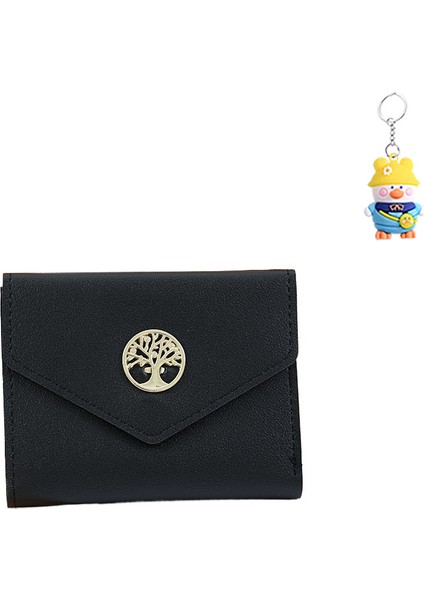 Cüzdan Kısa Bayan Üç Katlı Çoklu Kart Yuvası Para Cüzdanı Para Cüzdanı (Yurt Dışından)