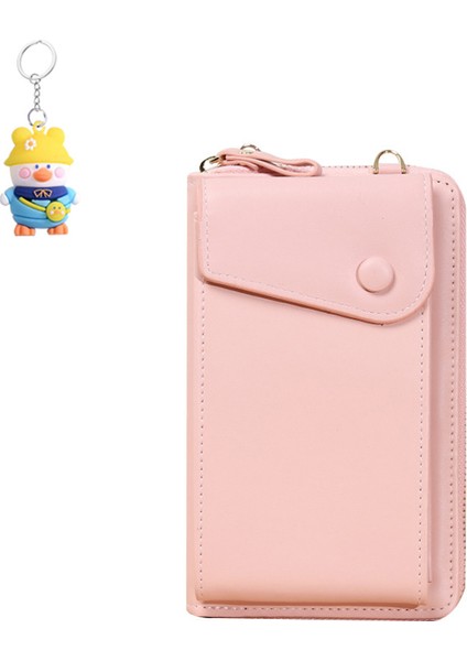 Cep Telefonu Çantası Fermuarlı Tek Omuz Küçük Crossbody Çanta Çoklu Kart Yuvası Bayanlar Cüzdanı Değişim Elli Çanta (Yurt Dışından)