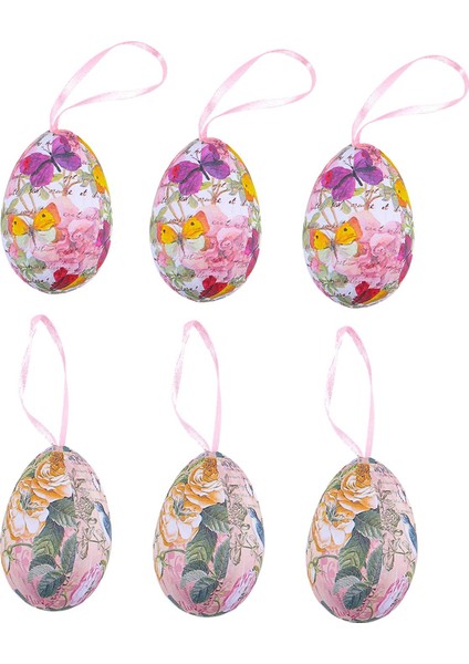 6pcs Paskalya Yumurta Parti Malzemeleri Yumurtalar (Yurt Dışından) fiyatları