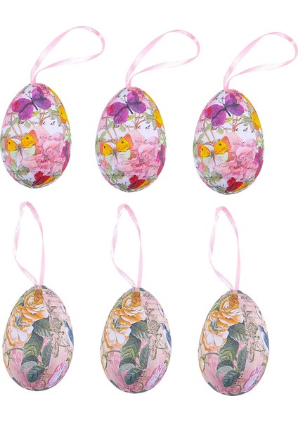 6pcs Paskalya Yumurta Parti Malzemeleri Yumurtalar (Yurt Dışından) indirimleri