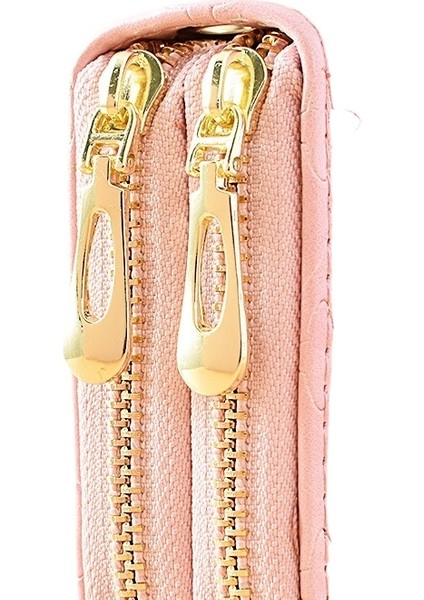 Uzun Cüzdan Bayanlar Büyük Kapasiteli Clutch Kadın Çift Katmanlı Fermuarlı Cep Telefonu Çantası (Yurt Dışından) fırsatları