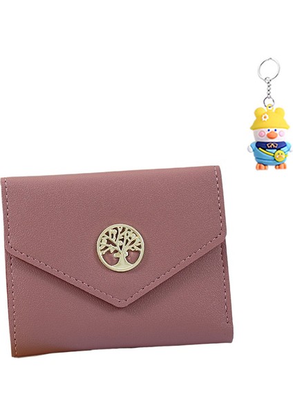 Cüzdan Kısa Bayan Üç Katlı Çoklu Kart Yuvası Para Cüzdanı Para Cüzdanı (Yurt Dışından)