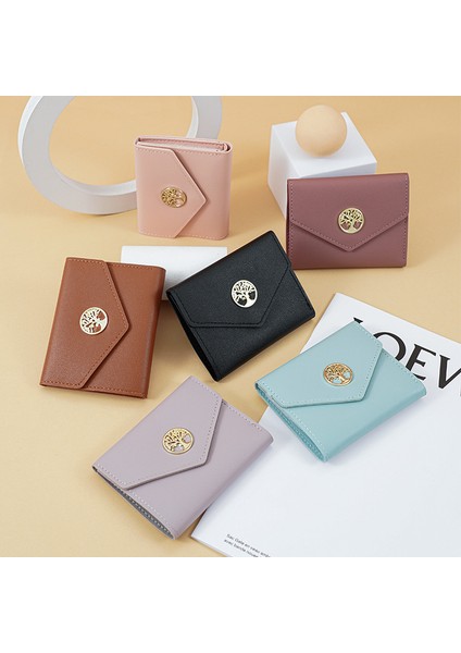 Cüzdan Kısa Bayan Üç Katlı Çoklu Kart Yuvası Para Cüzdanı Para Cüzdanı (Yurt Dışından) fiyatları