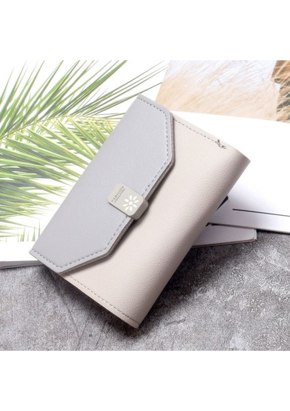 Bayan Cüzdan Basit Kısa Kart Tutucu Çoklu Kart Yuvası Kart Tutucu Cüzdan (Yurt Dışından) indirimleri