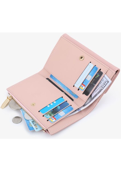 Değişiklik Fermuarlı Çanta Bayanlar Çoklu Kart Yuvası Kadın Katlanır Cüzdan (Yurt Dışından) fırsatları