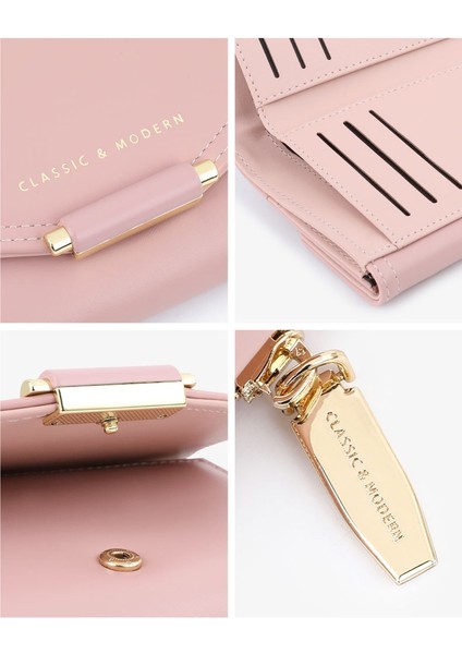 Değişiklik Fermuarlı Çanta Bayanlar Çoklu Kart Yuvası Kadın Katlanır Cüzdan (Yurt Dışından) indirimleri