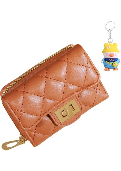 Küçük Cüzdan Kadın Kısa Mini Öğrenci Para Cüzdanı Bayanlar Clutch Çok Fonksiyonlu Katlanır Cüzdan (Yurt Dışından)