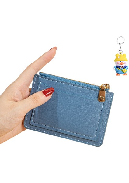 Kızlar Fermuarlı Kısa Madeni Para Çantası Çoklu Kart Yuvası Kart Tutucu Değişim Madeni Para Tutucu (Yurt Dışından)