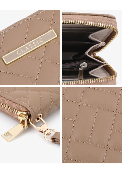 Büyük Kapasiteli Fermuarlı Uzun Klip Bayan Cüzdan Kadın Uzun Para Cüzdanı Kart Tutucu (Yurt Dışından) indirimleri