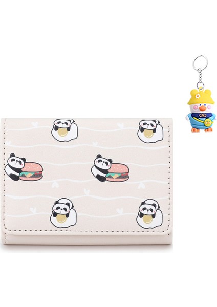 Çok Yönlü Cüzdan Sevimli Panda Kız Küçük Bozuk Para Cüzdanı Kart Tutucu Kart (Yurt Dışından)
