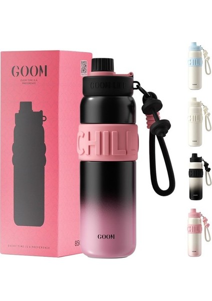 Pipetli Paslanmaz Çelik Seyahat Şişesi - 24 Oz Kapaklı Yalıtımlı (Yurt Dışından)