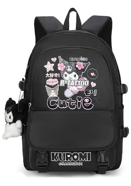 Kuromi Çanta - Ortaokul, Lise ve Üniversite Öğrencileri Için Büyük Kapasiteli Sırt Çantası (Yurt Dışından)