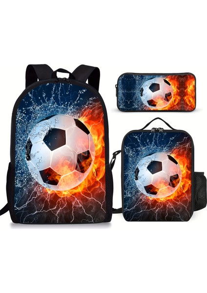 Şık ve Sevimli 3'lü Sırt Çantası Seti, Öğle Yemeği Çantası ve Kalem Kutusu | Okul, Seyahat ve Günlük Kullanım Için Çok Yönlü 3'ü 1 Arada Combo (Yurt Dışından)