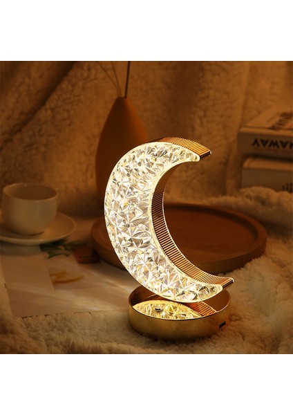 Yıldız Ay Gece Işığı Yatak Odası Başucu Lambası (Yurt Dışından)