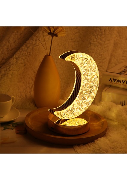 Yıldız Ay Gece Işığı Yatak Odası Başucu Lambası (Yurt Dışından)