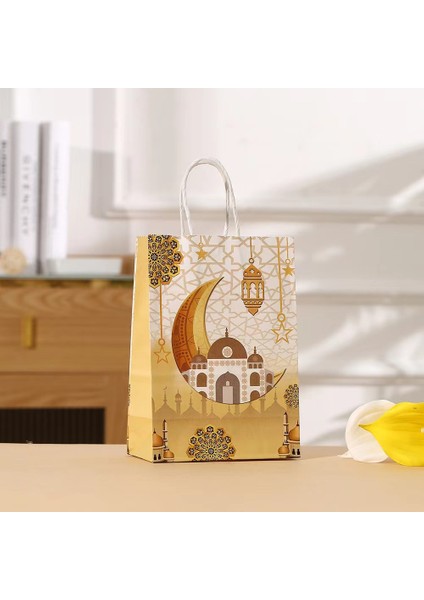 Yeni Ay Kraft Kağıt Tote Çanta Rasa Alışveriş Kağıt Çanta 4 Renk Her 5 20 Hediye Çanta (Yurt Dışından)