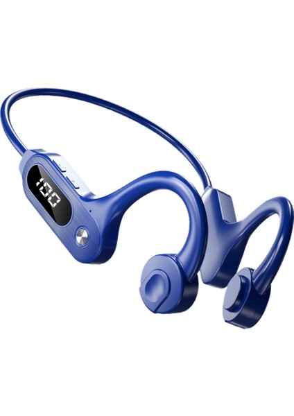 V30 Kemik Iletim Bluetooth Kulaklık Spor Kulak Asma Koşu Bellek Kartı (Yurt Dışından)