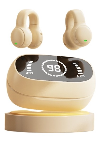 Yeni Kemik Iletim Bluetooth Kulaklık Kulaksız M47 Kablosuz Spor Klip Kulak Bluetooth Kulaklık (Yurt Dışından)